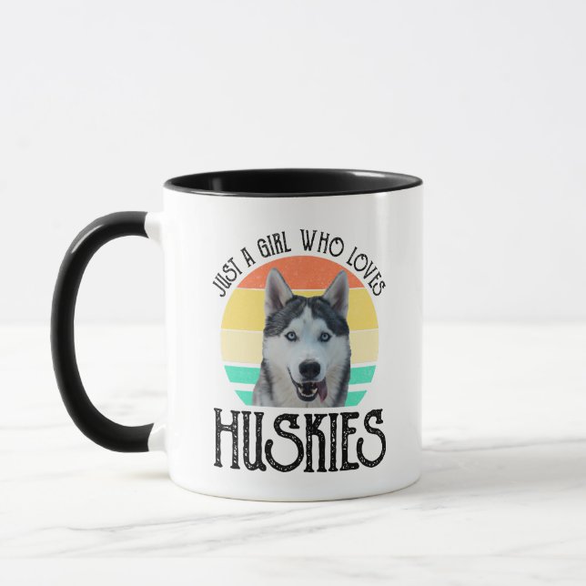 Mug Juste Une Fille Qui Aime Les Huskies (Gauche)