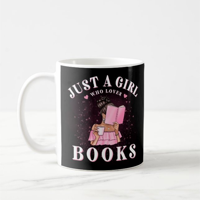 Mug Juste une fille qui aime les livres Lecture Lover (Gauche)