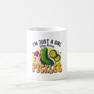 Mug Juste une fille qui aime les pickles - Vegan drôle