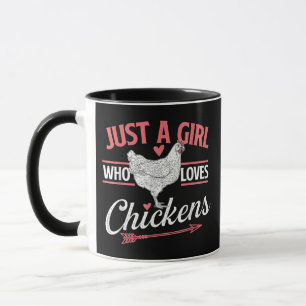 Mug Juste Une Fille Qui Aime Les Poulets - Pou Louveur