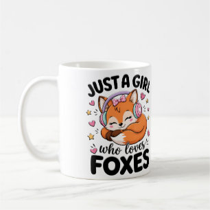 Mug Juste Une Fille Qui Aime Les Renards Citation Rose