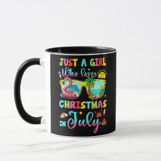 Mug Juste Une Fille Qui Aime Noël En Juillet Été