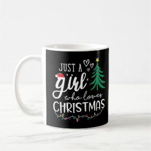 Mug Juste une fille qui aime Noël Noël Noël éclaire le