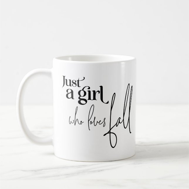Mug Juste une fille qui aime tomber (Gauche)