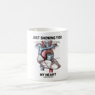 Mug Juste Vous Montrant Mon Cœur (Cœur Anatomique)
