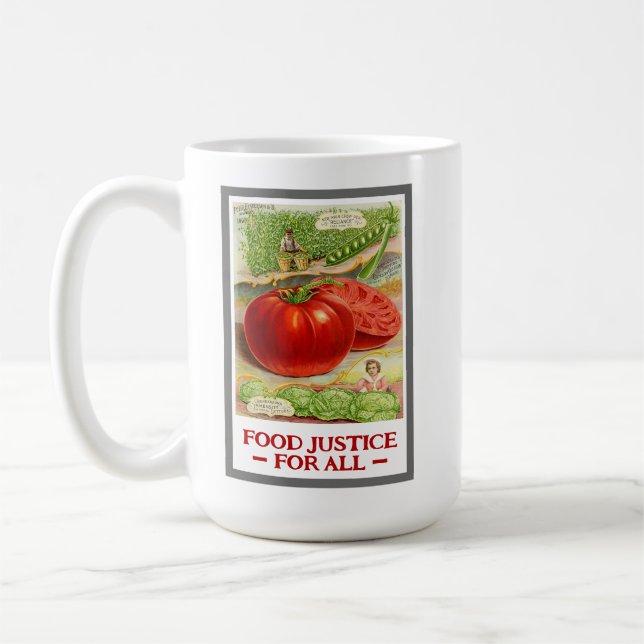 Mug Justice alimentaire - Tomates Vintages & Jardin (Gauche)