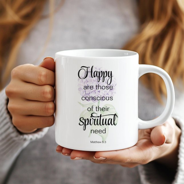 Mug JW 2026 Année Texte avec Hydrangea (Créateur téléchargé)