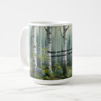 Mug JW 2026 Year Text Birch Tree Landscape