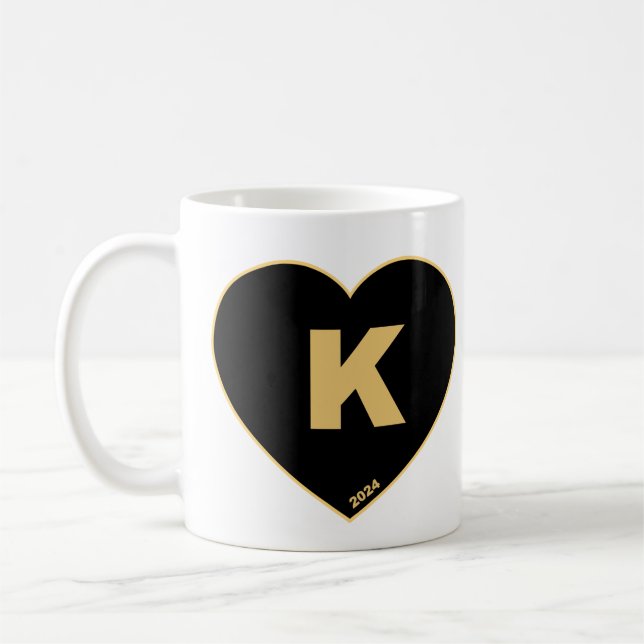 Mug K-Heart Noir & Or (Gauche)