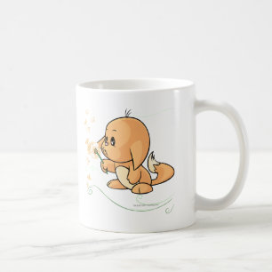 Mug Kacheek orange souhaitant sur un pissenlit