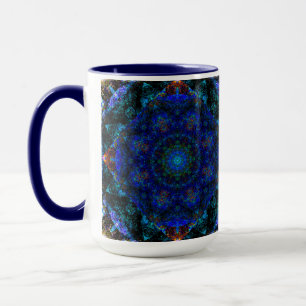 Mug Kaleidoscope Bleu Bohème,