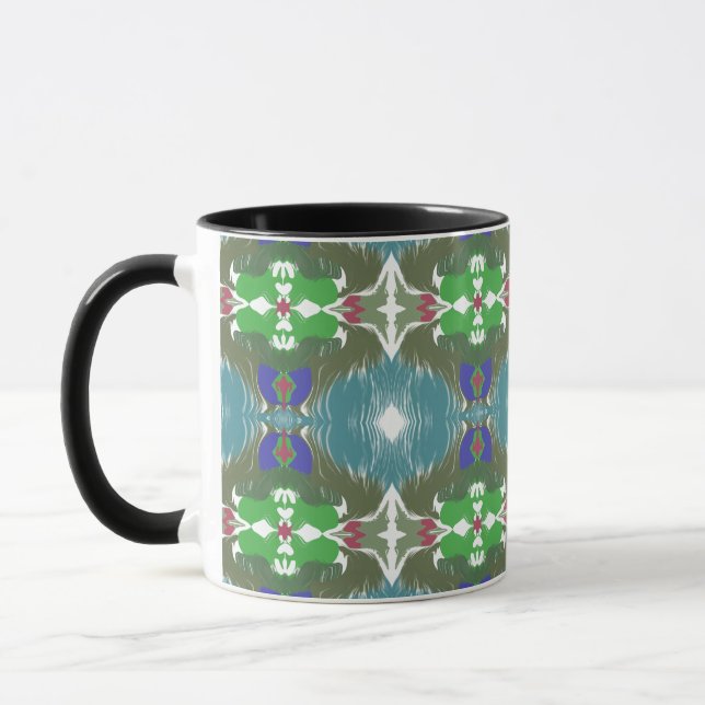 Mug Kaléidoscope de la marée émeraude (Gauche)