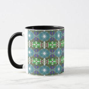 Mug Kaléidoscope de la marée émeraude