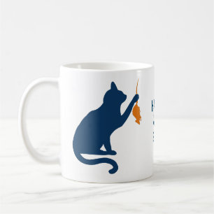 Mug Kamala Harris Chat avec Rat orange