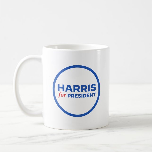 Mug Kamala Harris pour le président (Gauche)
