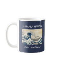 KAMALA HARRIS TIM WALZ BLEU WAVE 2024
