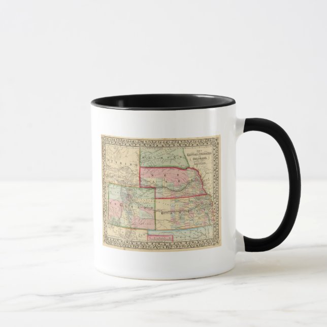 Mug Kan, Neb, Colo Carte par Mitchell (Droite)