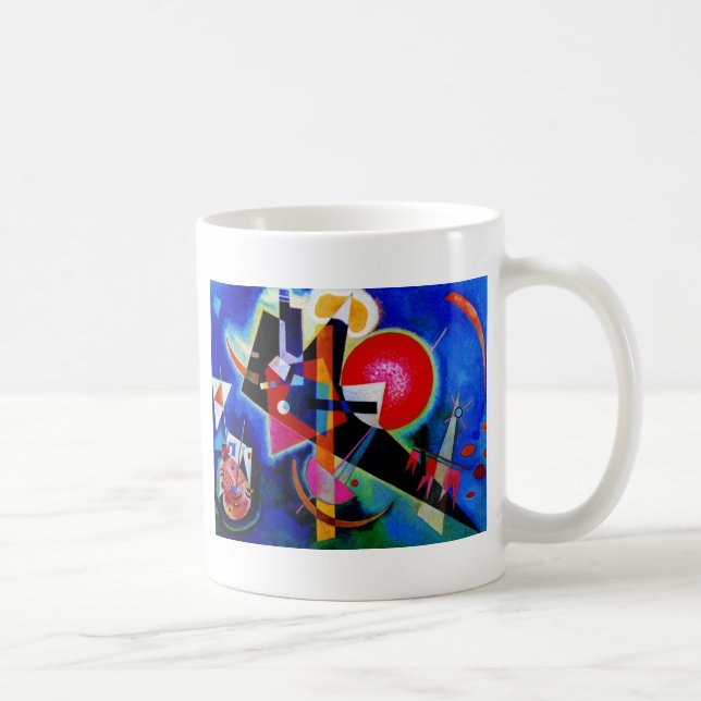 Mug Kandinsky en peinture Abstraite bleue (Droite)