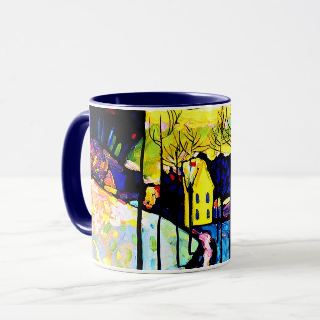 Mug Kandinsky - Paysage hivernal (Devant gauche)