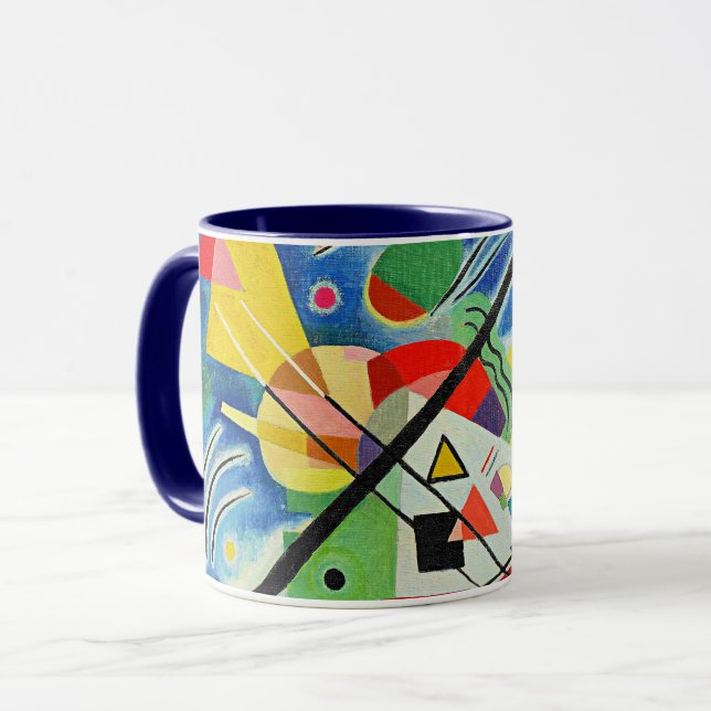 Mug Kandinsky - Peinture Bleue (Devant gauche)