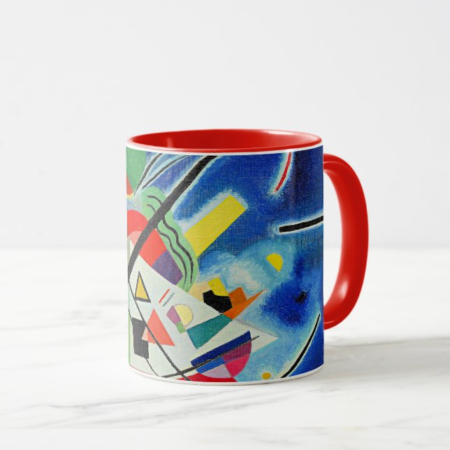 Mug Kandinsky - Peinture Bleue (Devant droit)