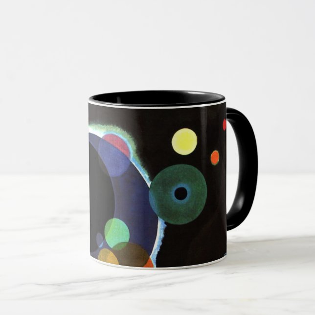 Mug Kandinsky - Plusieurs cercles, célèbre peinture, (Devant droit)