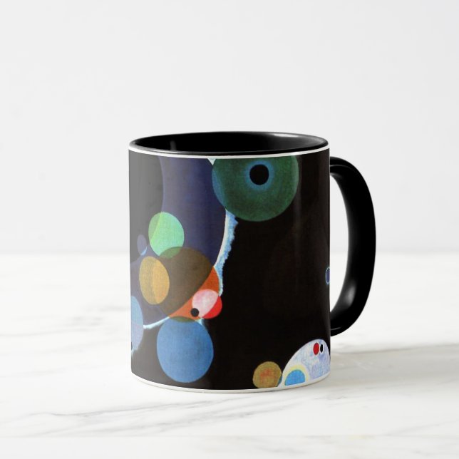 Mug Kandinsky - Plusieurs cercles, célèbre peinture (Devant droit)