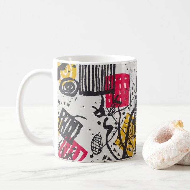 Mug Kandinsky Small Worlds V Classic Abstrait (Avec donut)
