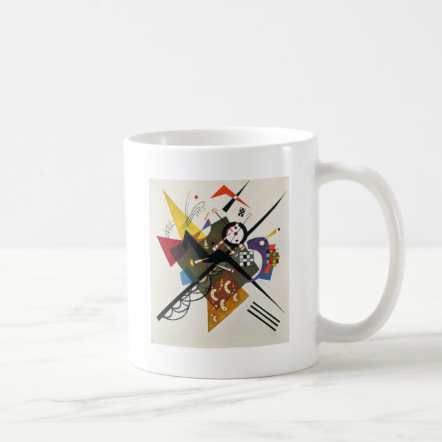 Mug Kandinsky Sur Blanc Deux Peintures Abstraites (Droite)