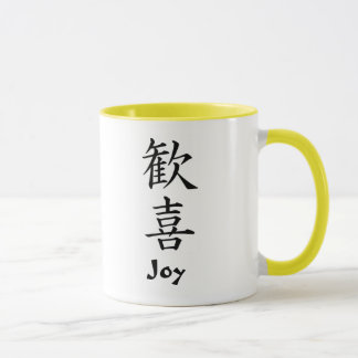 Mug Kanji japonais : Joie