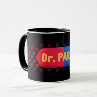 Mug Kapsel + Degradierter Damier  Tasse