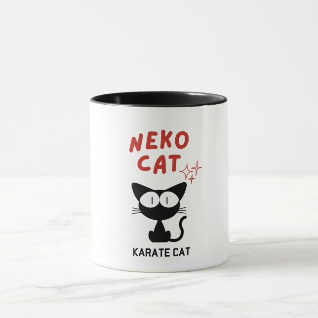 MUG KARATE CHAT NOIR NEKO (Centre)
