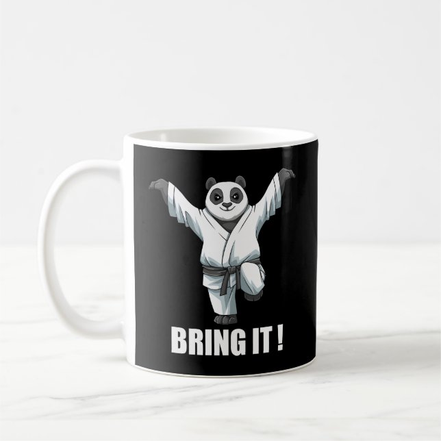 Mug Karate Panda Crane Kick Karate Japonais Mial (Gauche)