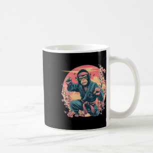 Mug Karaté Singe Sakura Jiu-jitsu Mma Arts Martiaux Ki