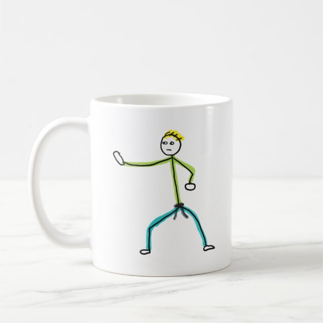 Mug Karate Stickman (Gauche)
