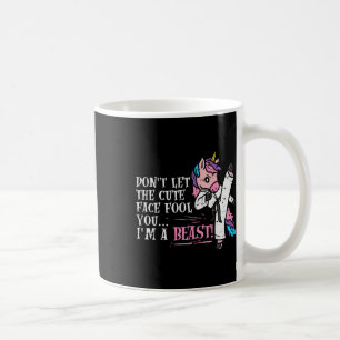 Mug Karate Unicorn mignonne Face Beast Taekwondo Marti
