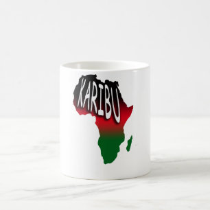 Mug Karibu - Bienvenue - Swahili