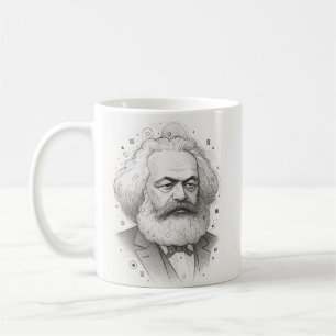 Mug Karl Marx Portrait design