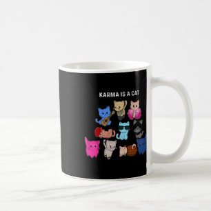 Mug Karma Est Un Chat Chat Drôle Amoureux de les chats