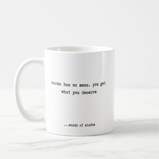 Mug Karma n'a pas de menu (Gauche)