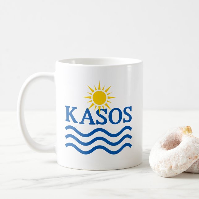 Mug KASOS Grèce. Eau solaire (Avec donut)