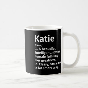 Mug Katie Définition Nom personnalisé Drôle Noël