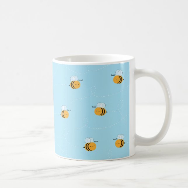 Mug Kawaii Buzzy gaffent des abeilles (Droite)