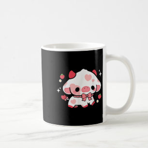 Mug Kawaii Cow fraise mignonne Aesthétique Anime Girls