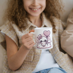 Mug Kawaii Cutie avec ballon cardiaque