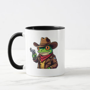 Mug Kawaii Drôle Cowboy Occidental Amateurs de grenoui