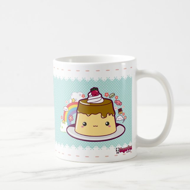 Mug Kawaii Flan (Droite)