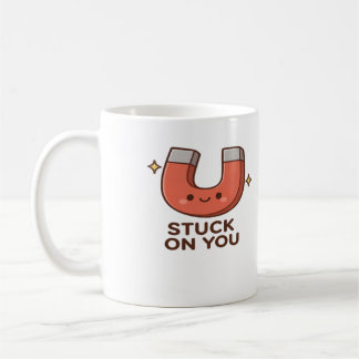 Mug Kawaii Magnet Stuck On You Cute Playful Style 