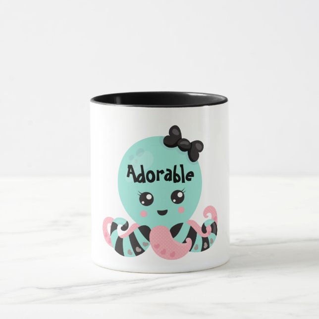 Mug Kawaii Octopus Design (Centre)