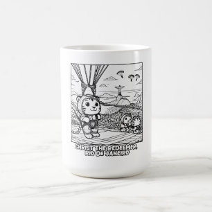 Mug Kawaii Tigers au Christ Rédempteur, Rio